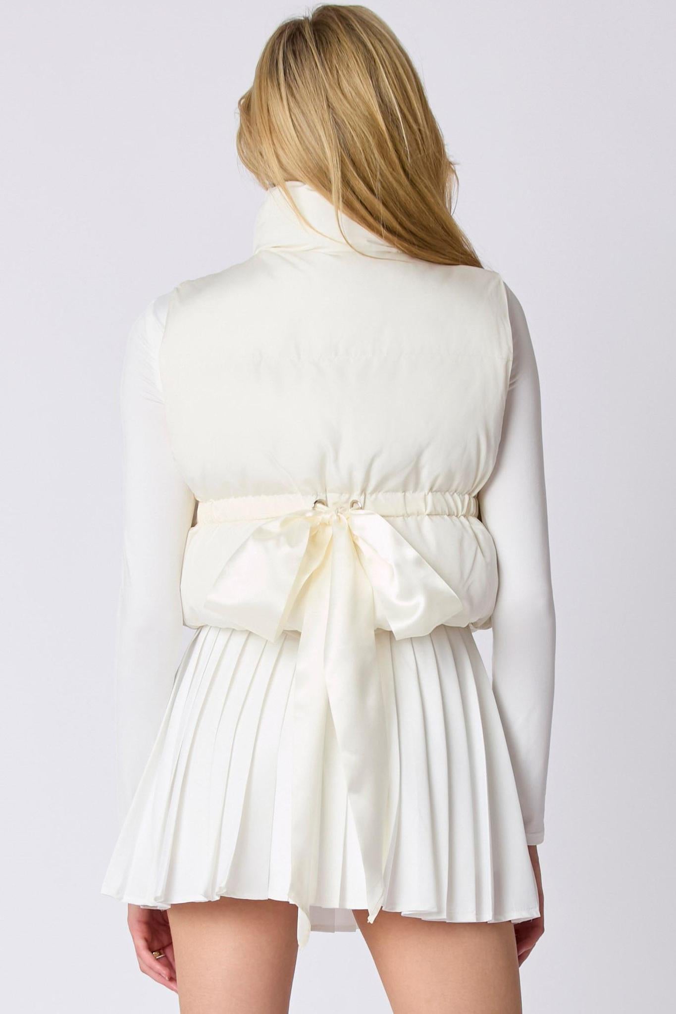 Whip Cream Puffer Vest