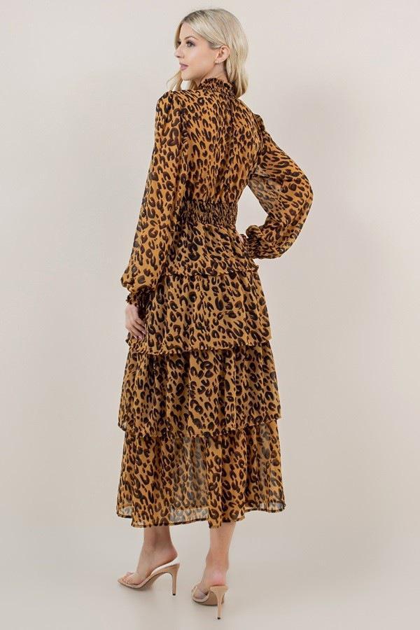Leopard Tiered Dress
