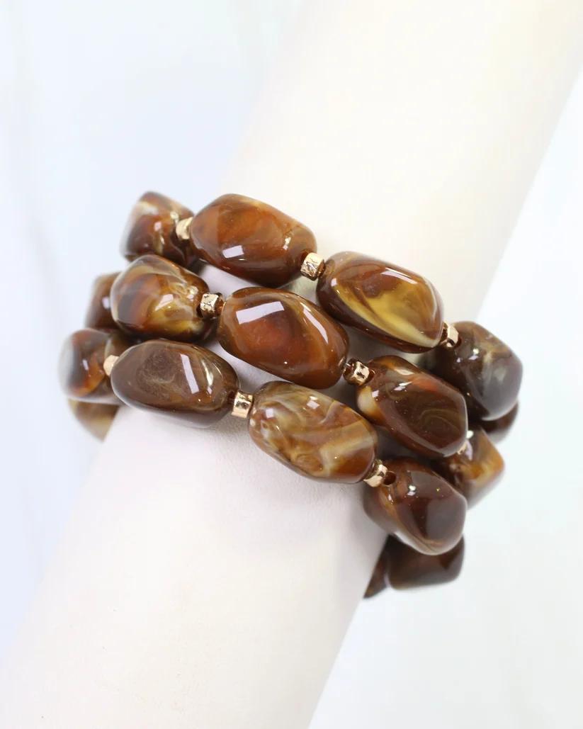 Elmy Beaded Stretch Bracelet Set