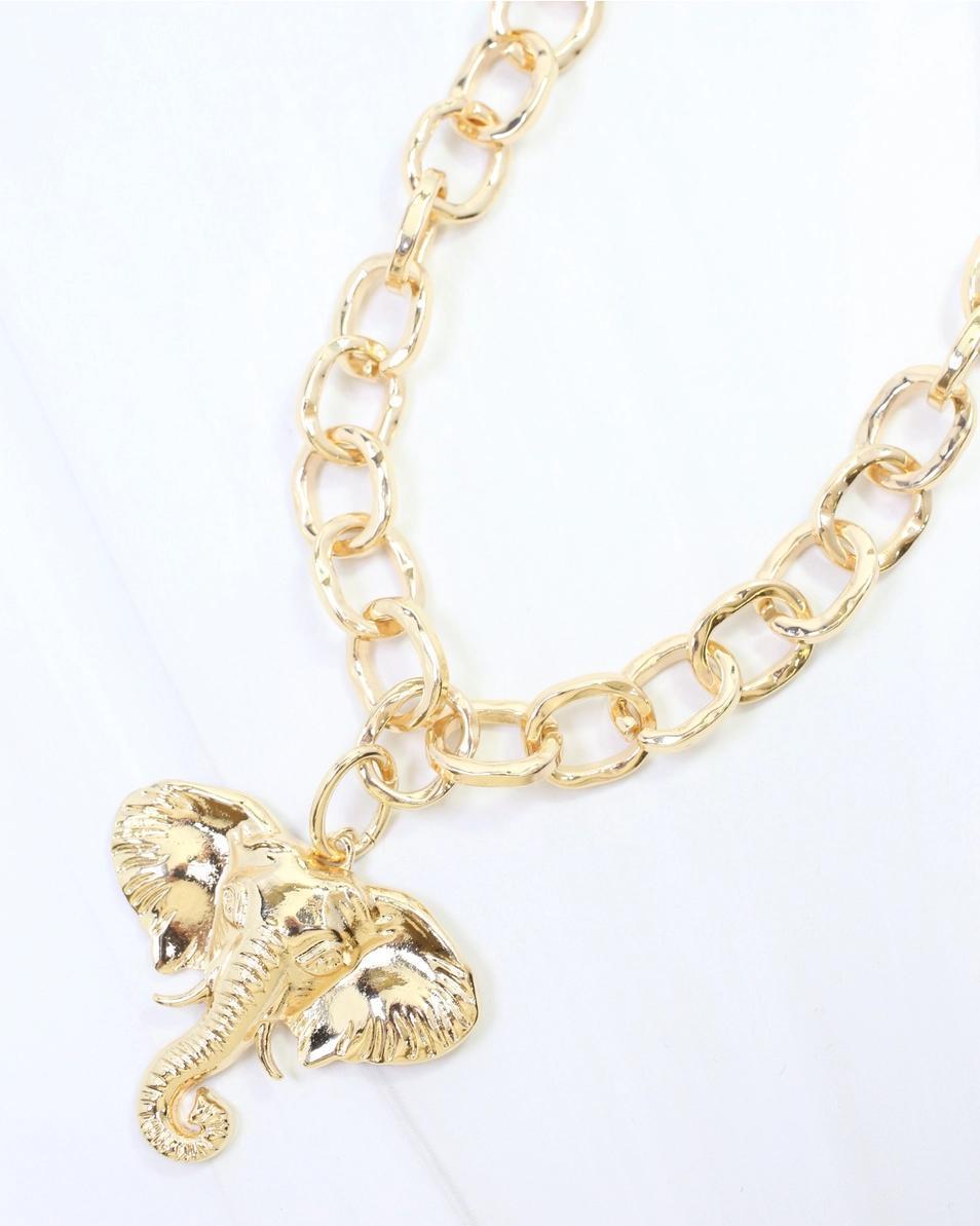 Chelsey Charm Elephant - gold