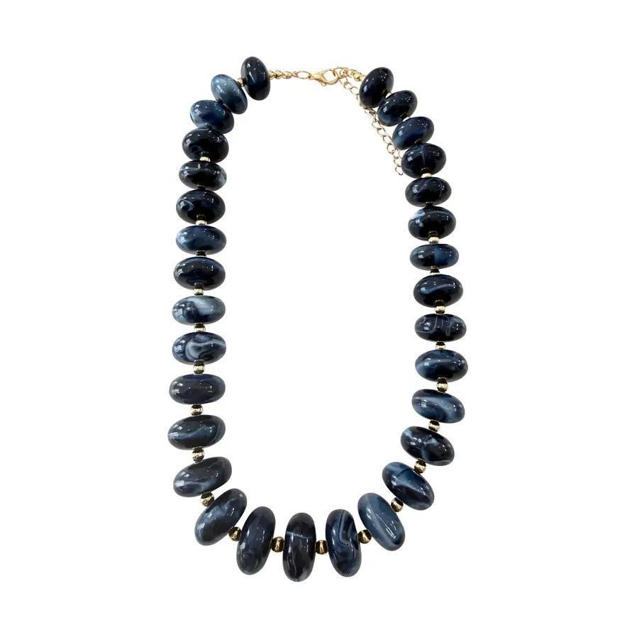 Holly Navy Necklace