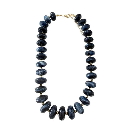Holly Navy Necklace