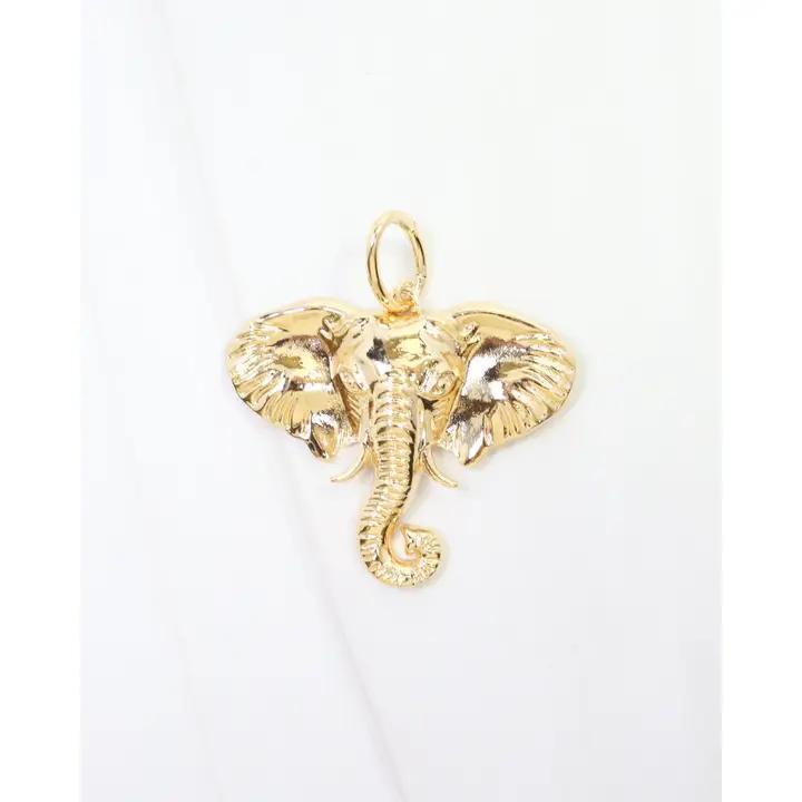 Chelsey Charm Elephant - gold