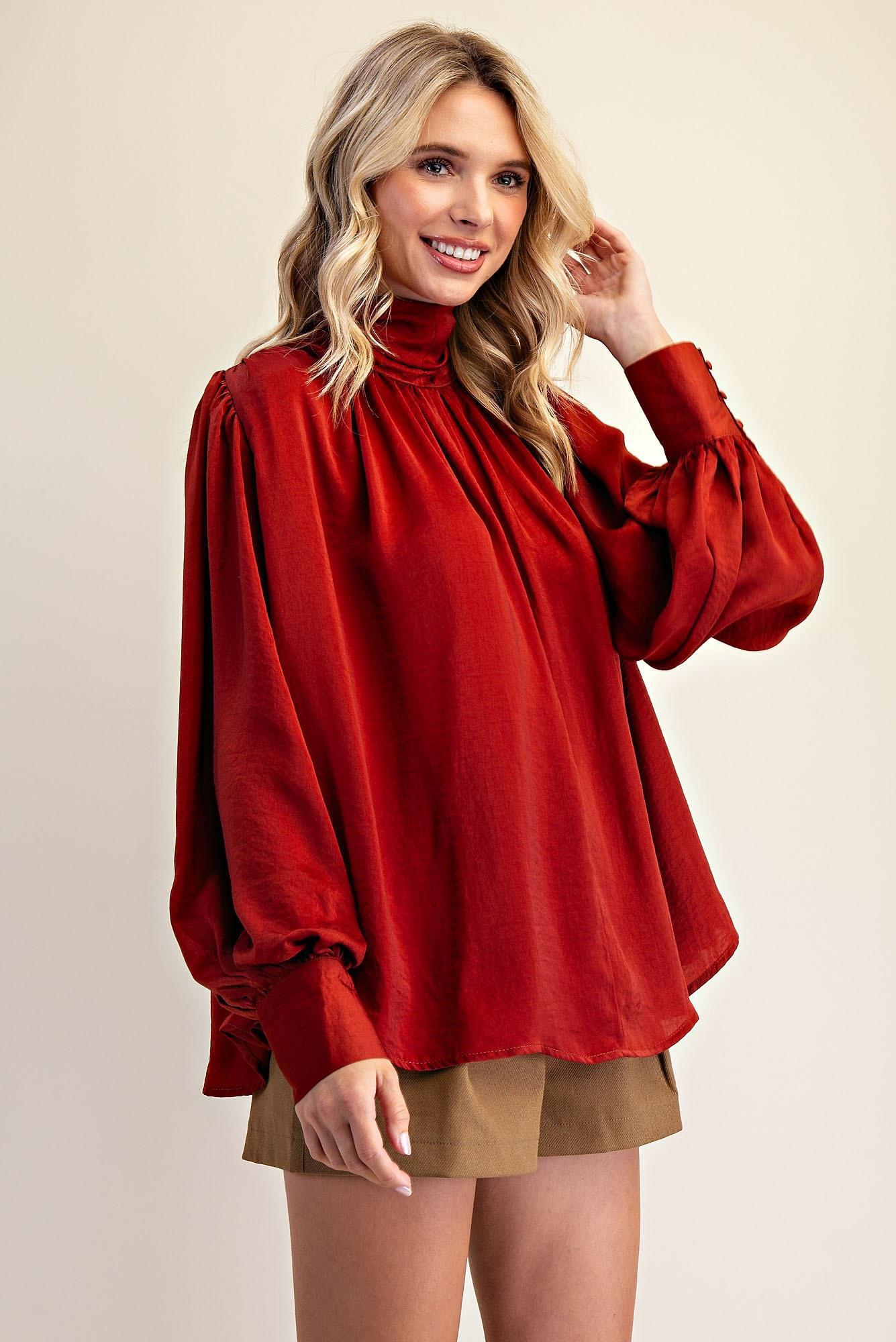 Sienna High Neck Blouse