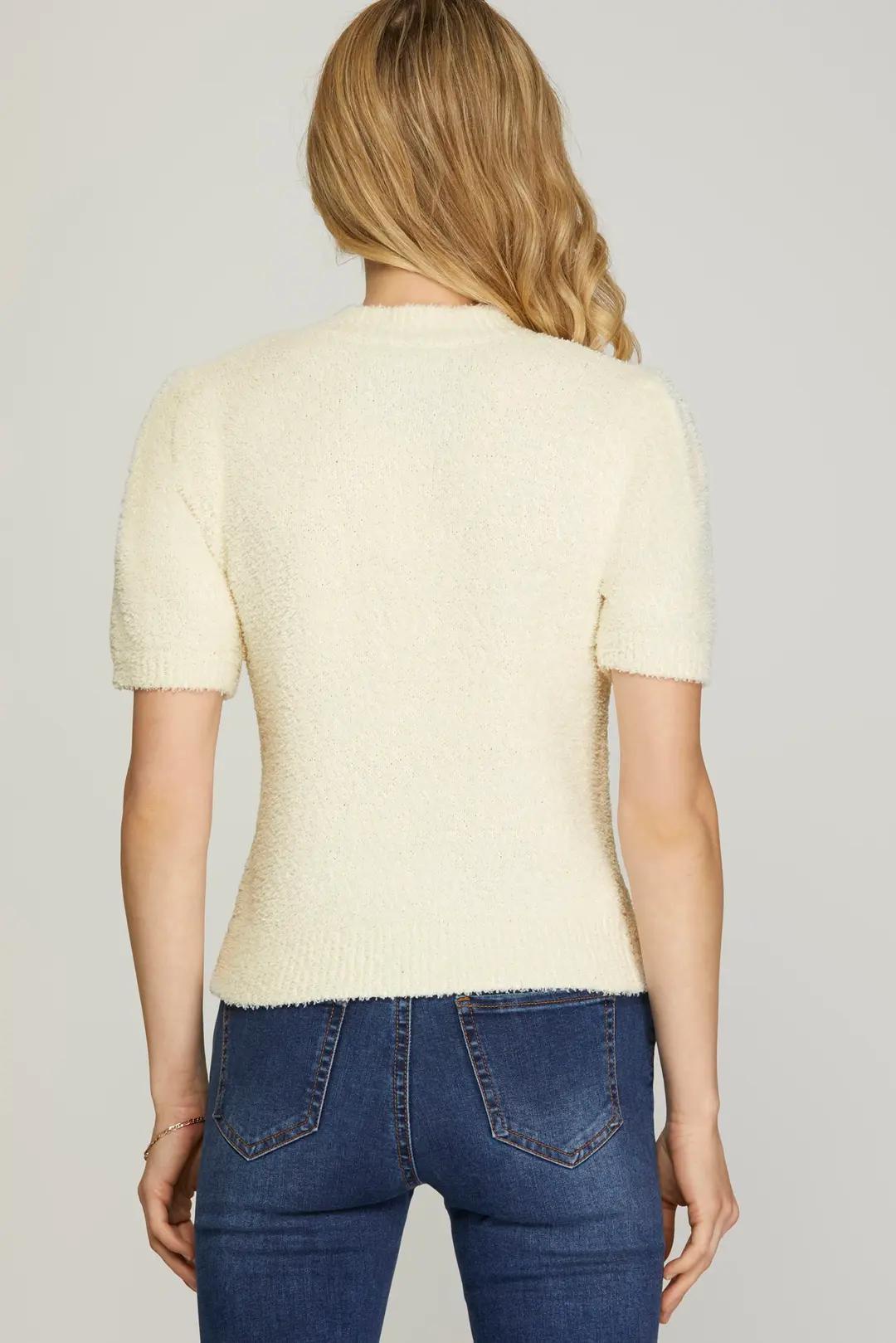 Cream Teddy Sweater