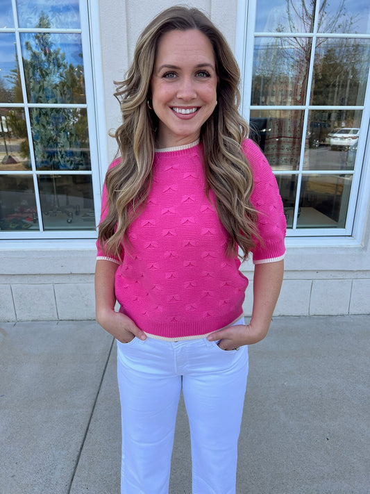 Pink Knitted Top