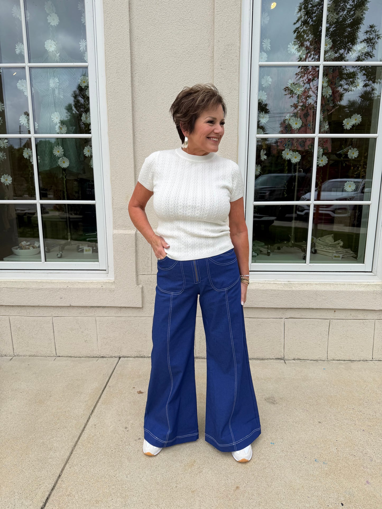 Royal Blue Wide Leg Pants