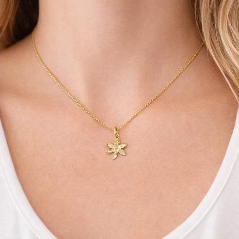 Sheila Flower Charm Necklace
