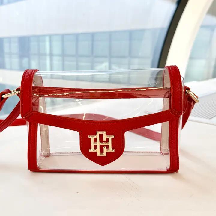 Red Anna Clear Bag