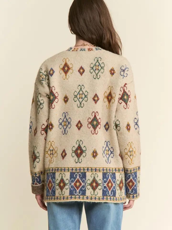 Multi Patterned Knit Sweater