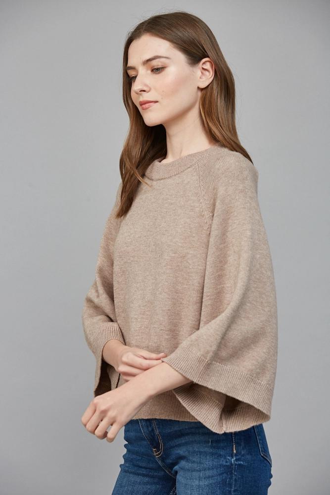 Soft Mocha Raglan Sleeve Sweater