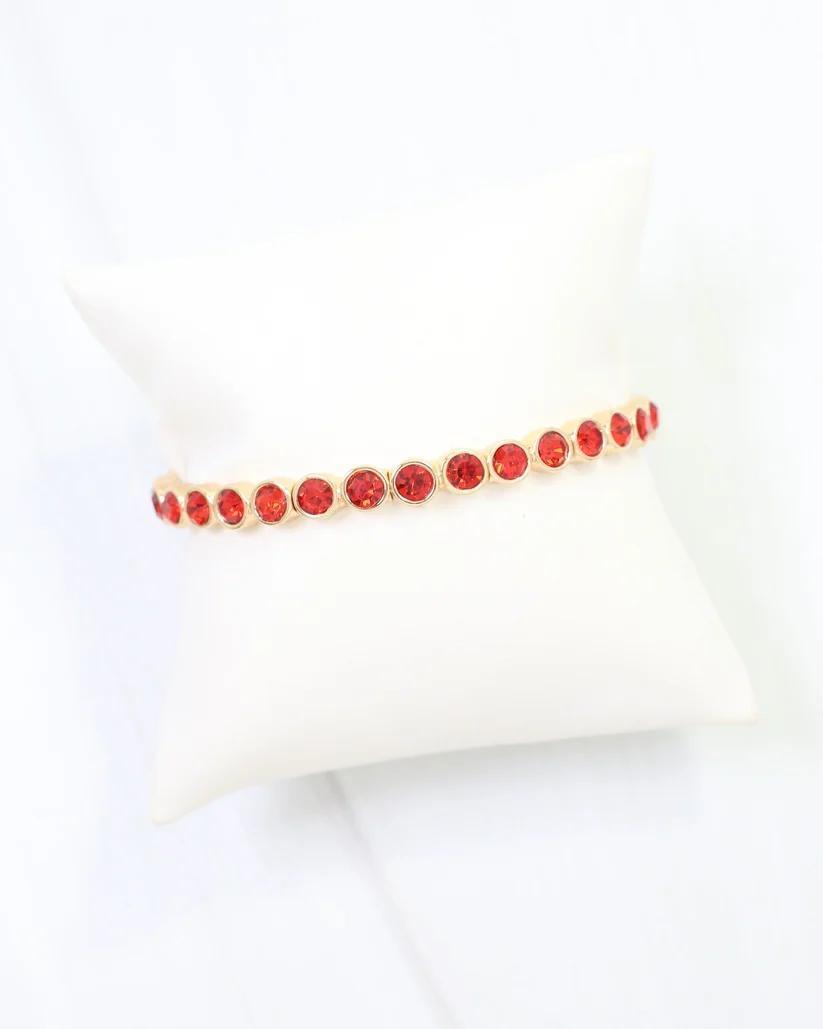 Castile Red Stretch Bracelet