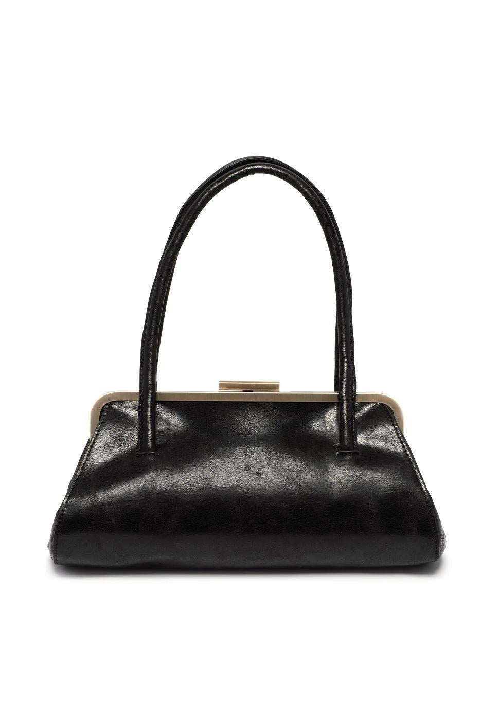 Black Lady Frame Shoulder Bag