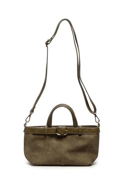 Dark Olive Aspyn Sueded Crossbody