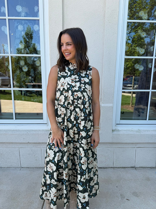 Verdigris Sleeveless Maxi