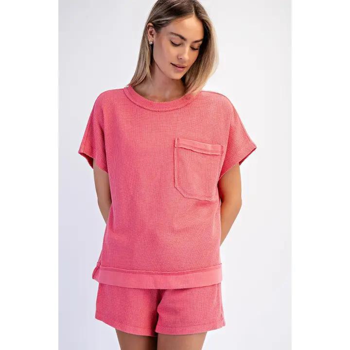 Strawberry Honey Comb Pants Set