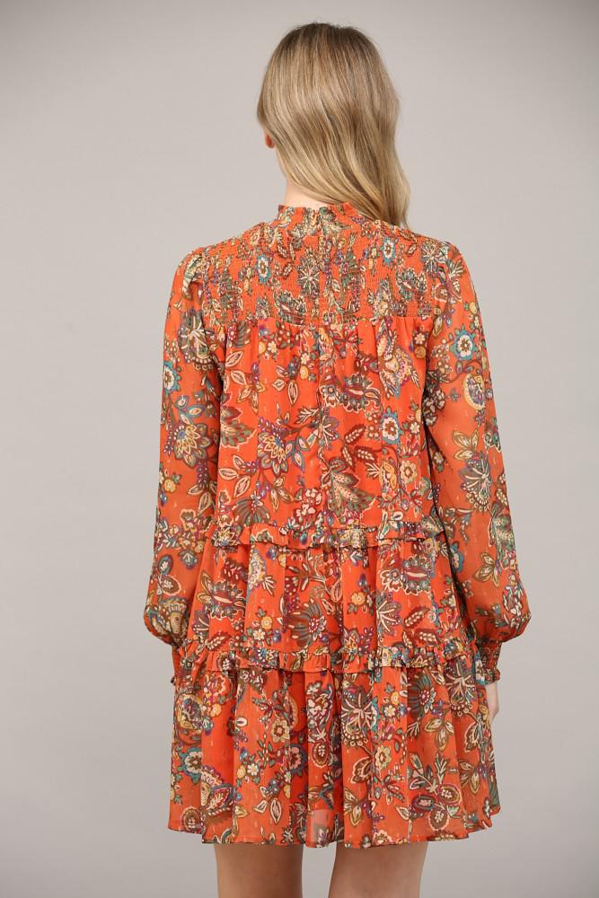 Rust Orange Multi Dress