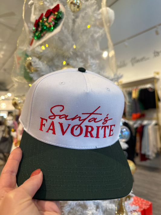 Santa's Favorite Green Trucker Hat