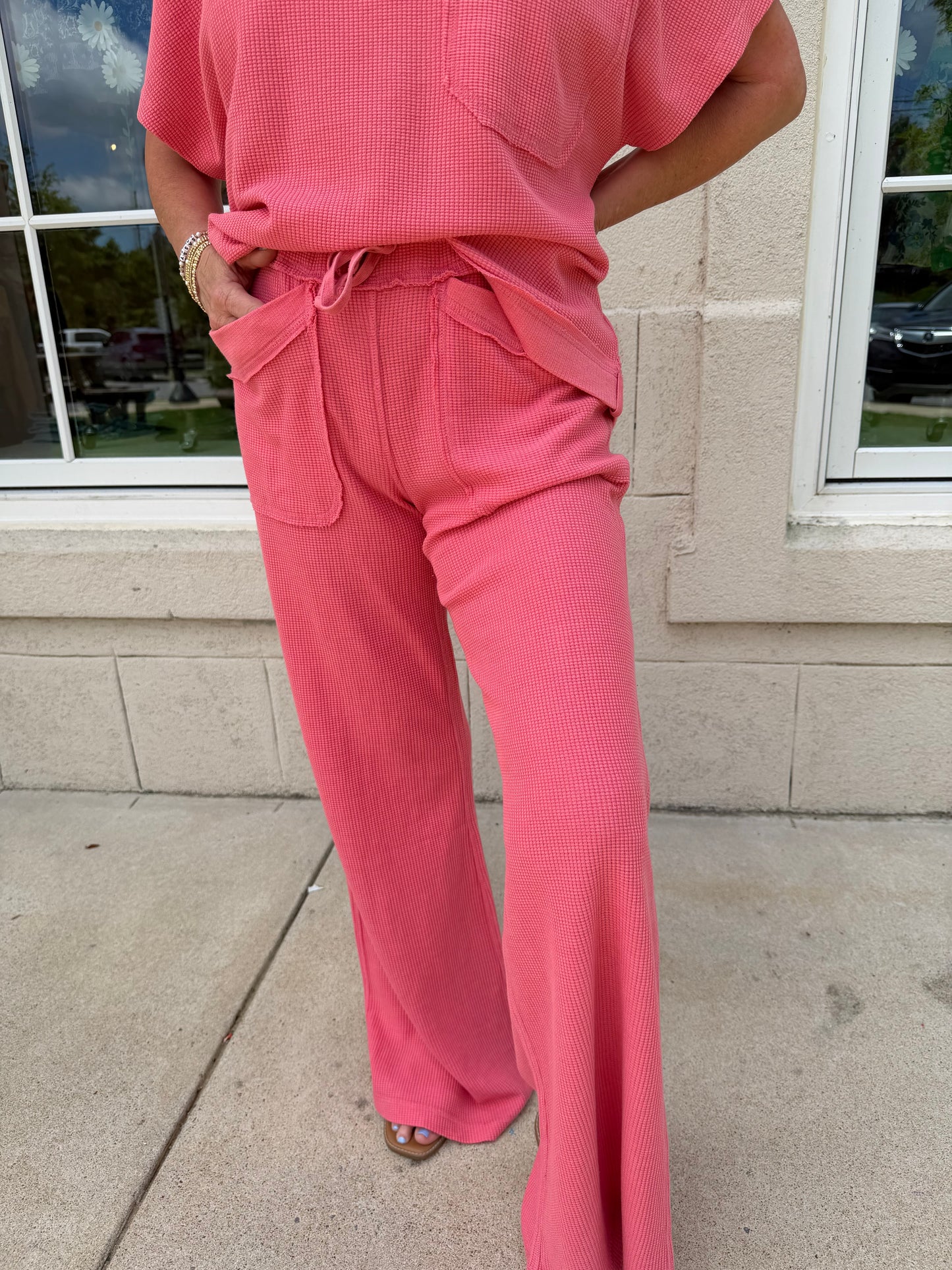 Strawberry Honey Comb Pants Set