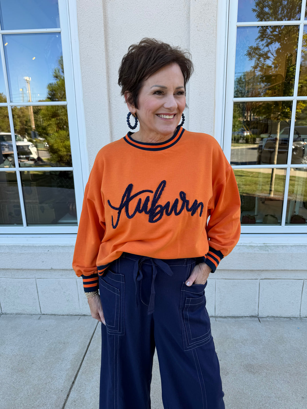 Millie Auburn Script Sweatshirt