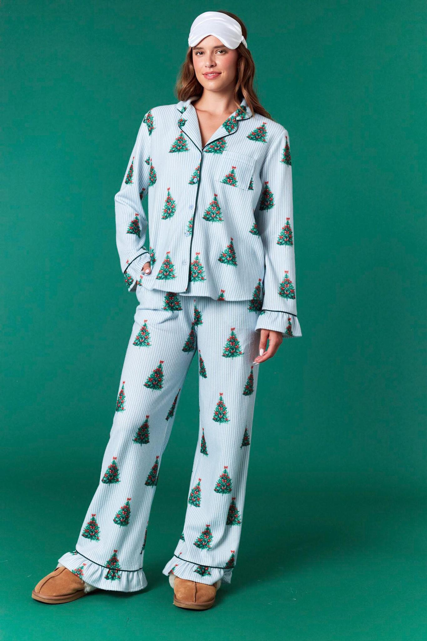 Christmas Tree Striped Pajamas