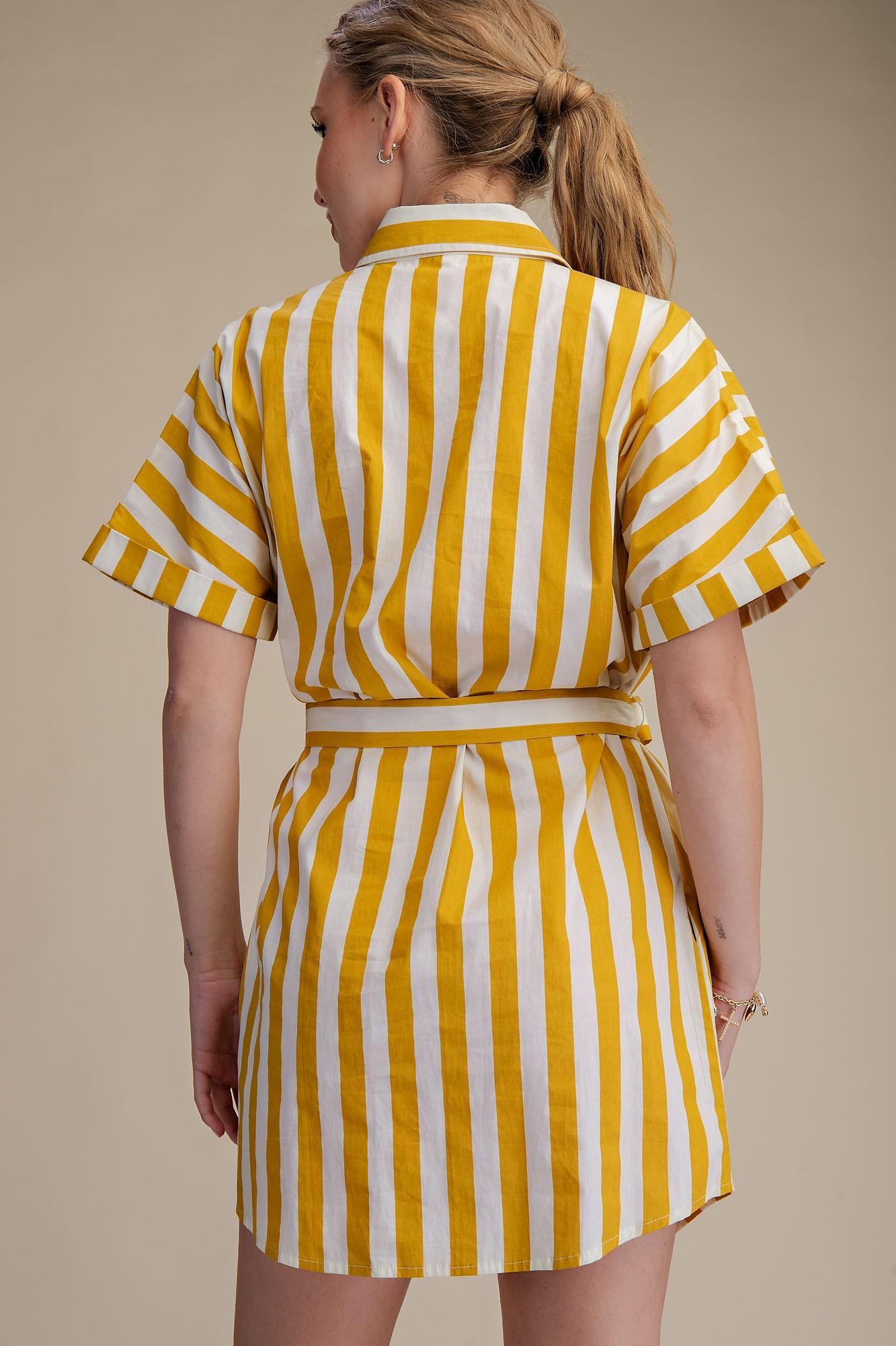 Mustard Waist Tie Mini
