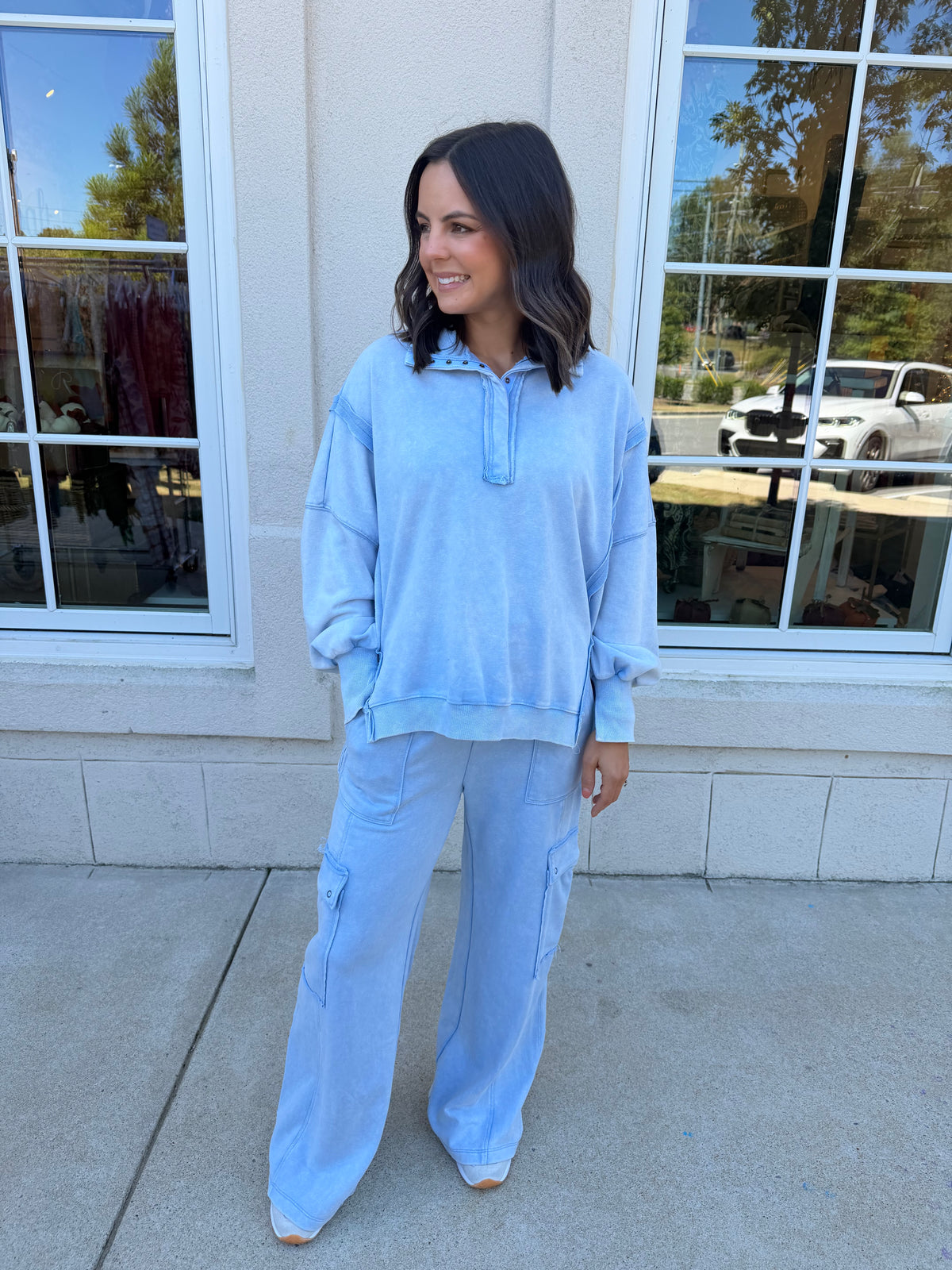 Periwinkle Snow Washed Set