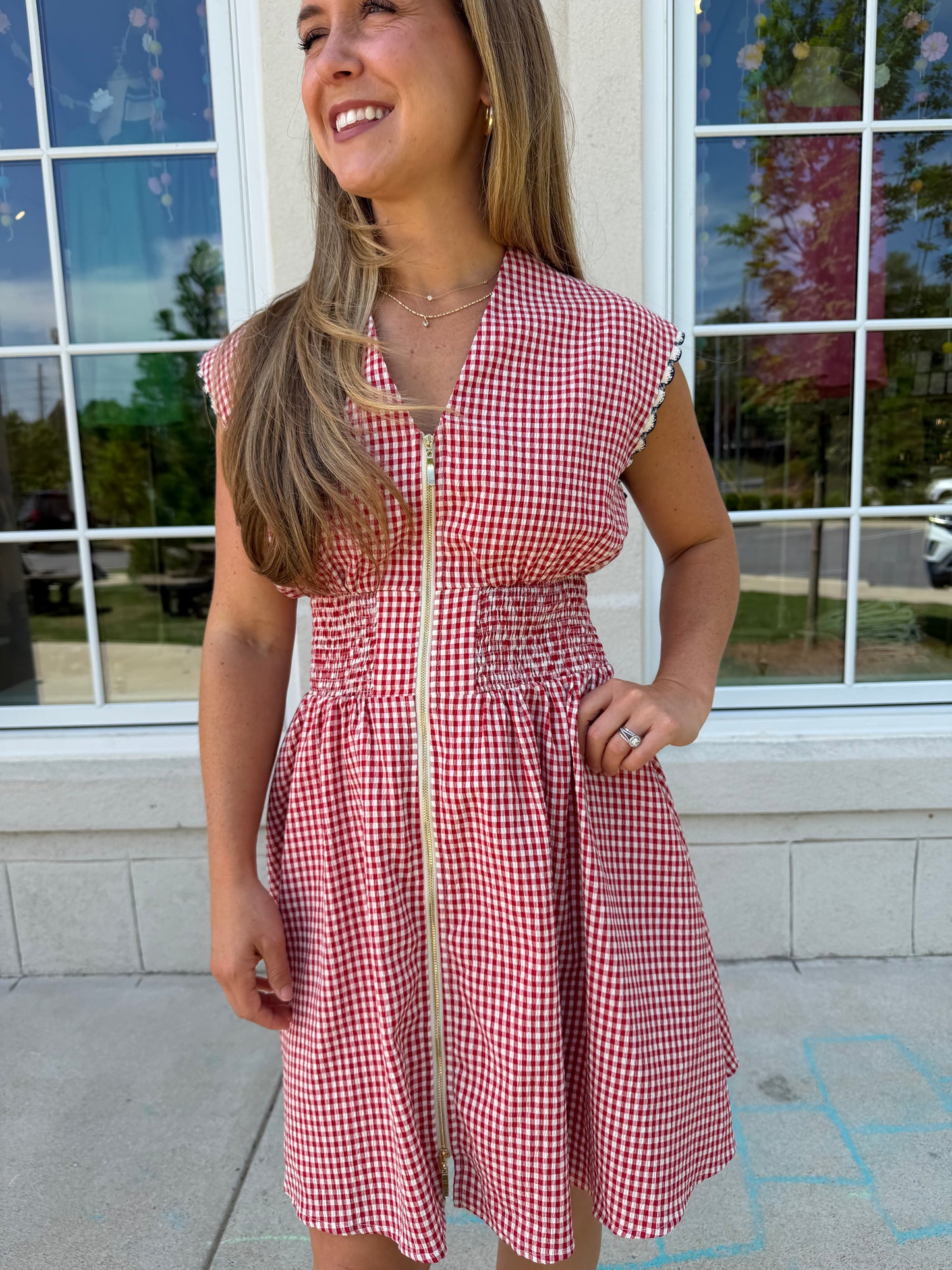 Red Gingham Dress