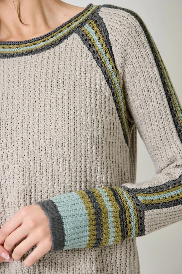 Stone Raglan Sleeve Detailed Sweater