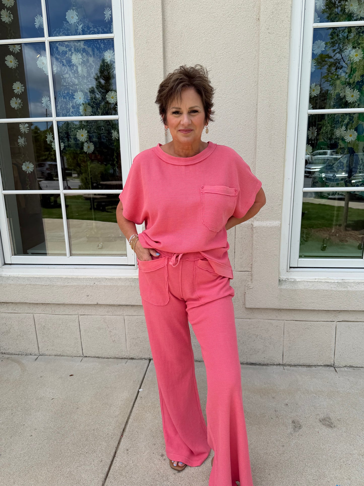 Strawberry Honey Comb Pants Set