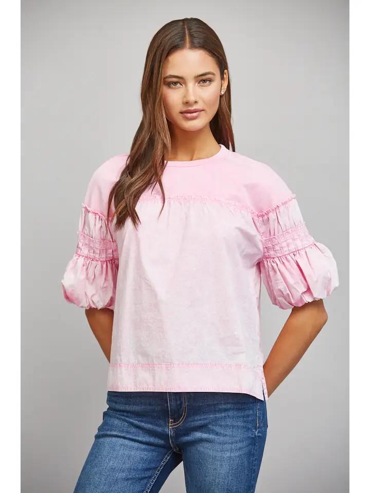 Prism Pink Mineral Washed Top