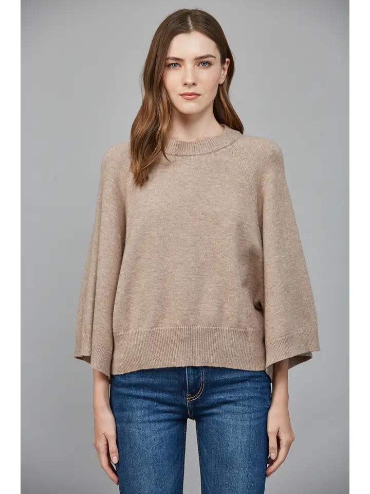 Soft Mocha Raglan Sleeve Sweater