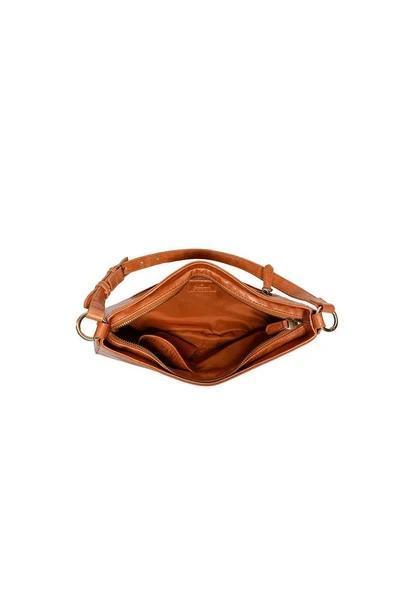 Golden Tan Erin Faux Croc Hobo