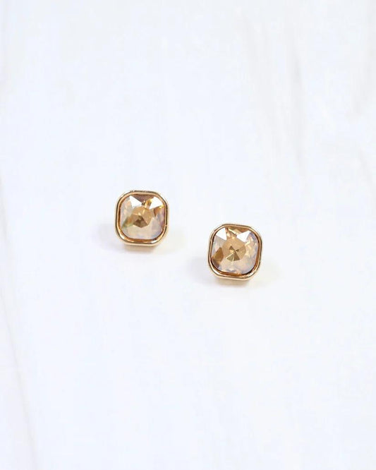 Fontaine Champagne Crystal Stud