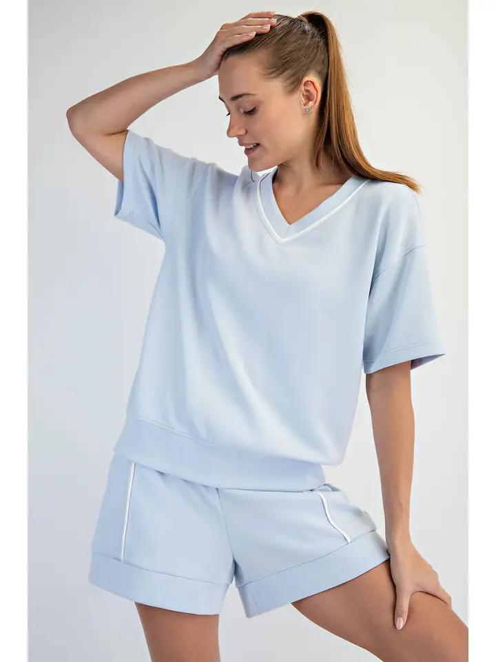 Frost and Cream Modal Short Set