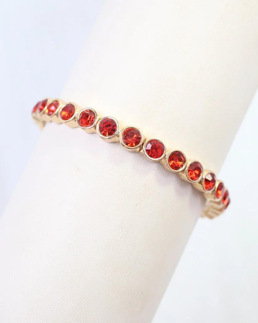 Castile Red Stretch Bracelet