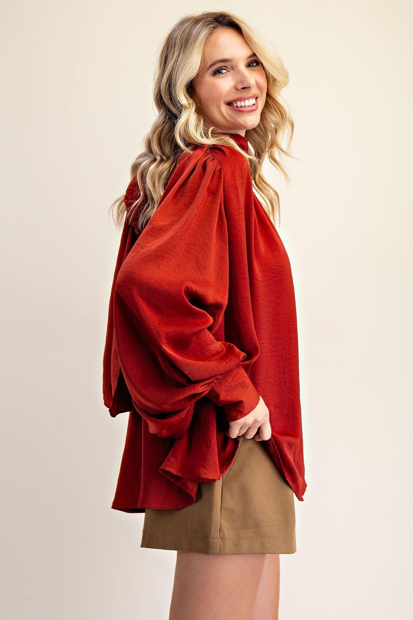 Sienna High Neck Blouse