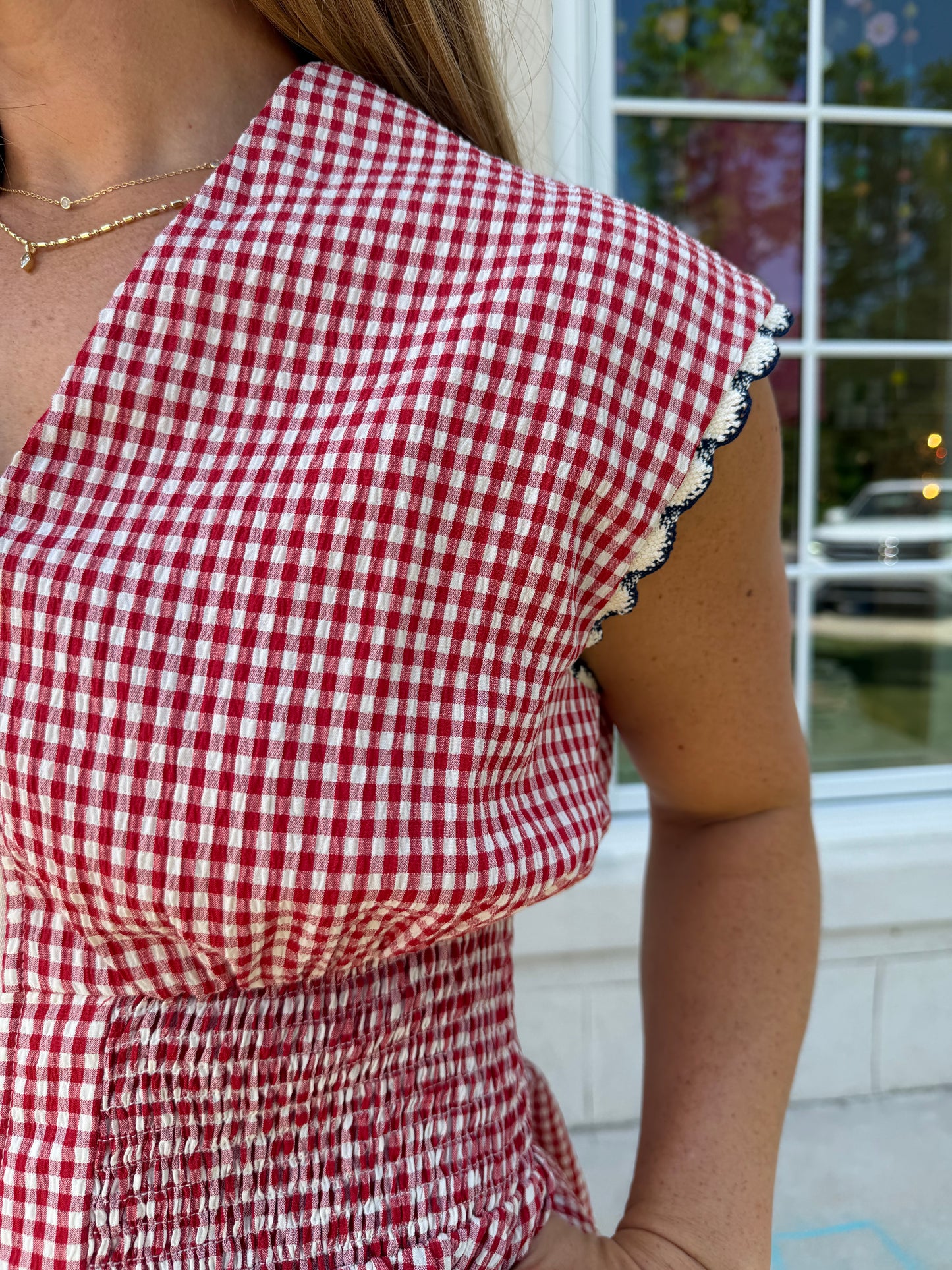 Red Gingham Dress