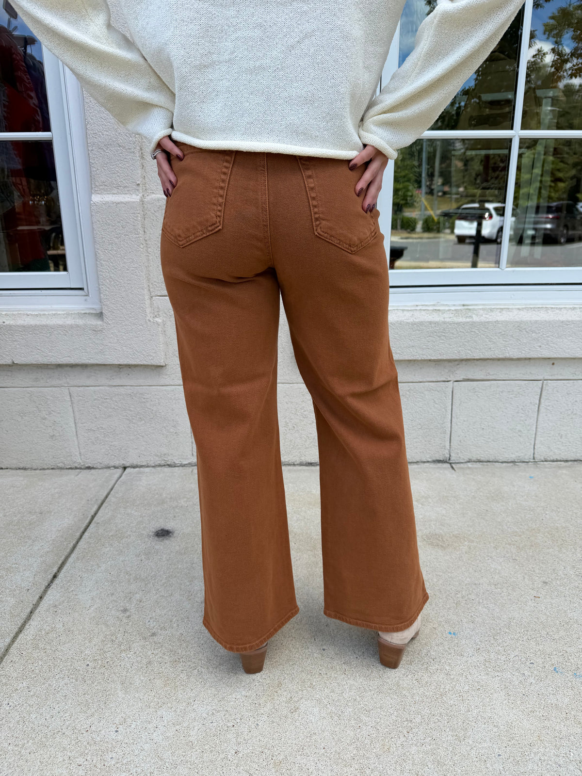Rust Trouser Wide Leg Jen