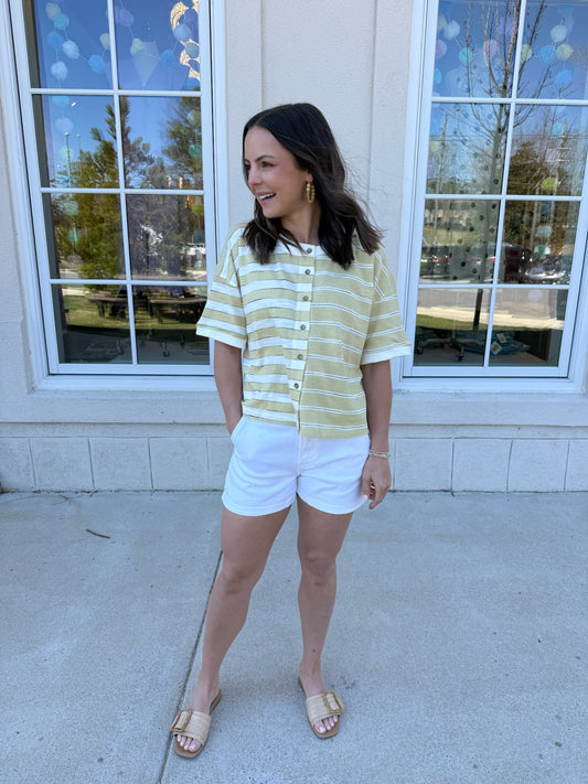 Matcha Latte Relaxed Cardi Tee