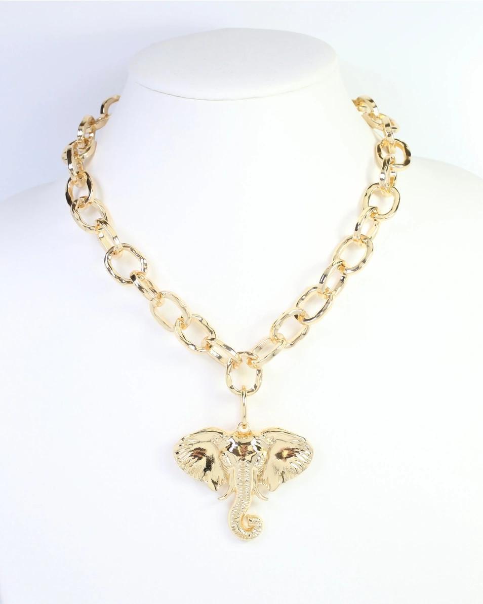 Chelsey Charm Elephant - gold