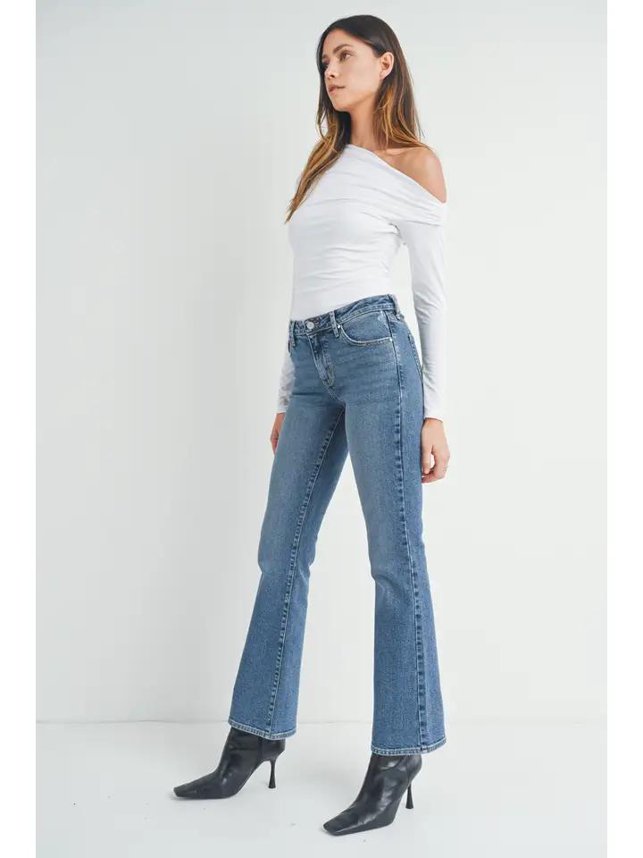 Med Low Rise Vintage Slim Bootcut