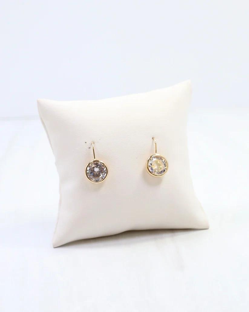 Ester Round CZ earrings
