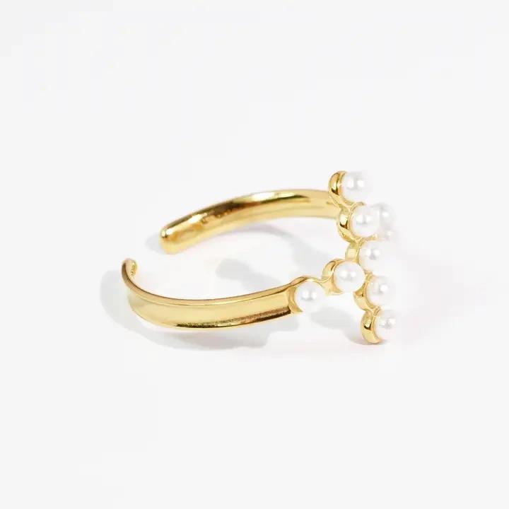 Pearl Cross Ring