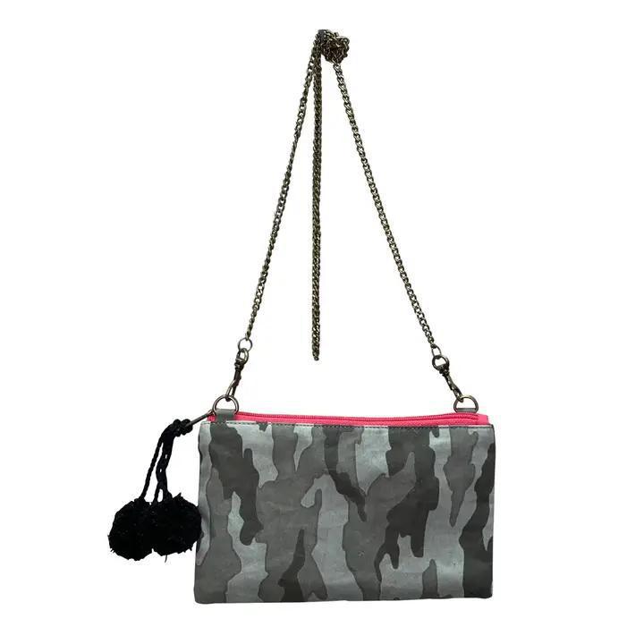 Camo and Hot Pink Pattern Petite Crossboy