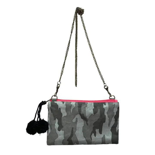 Camo and Hot Pink Pattern Petite Crossboy