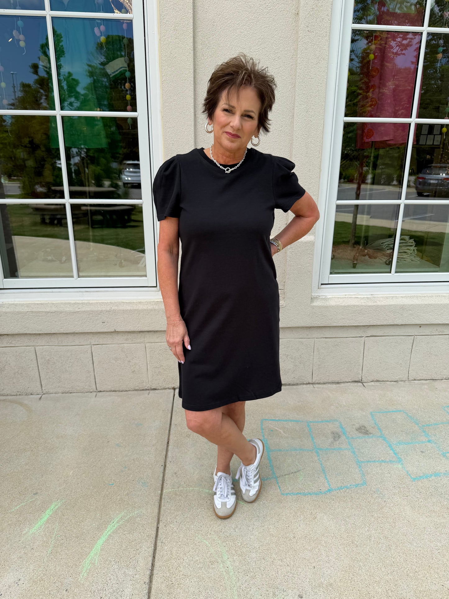 Carolina Black T-Shirt Dress