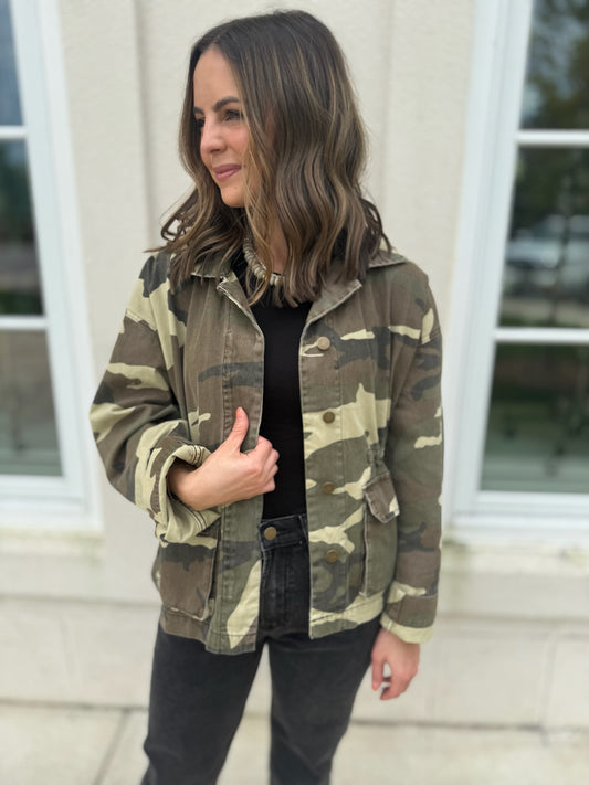 Camouflage Printed Jacket