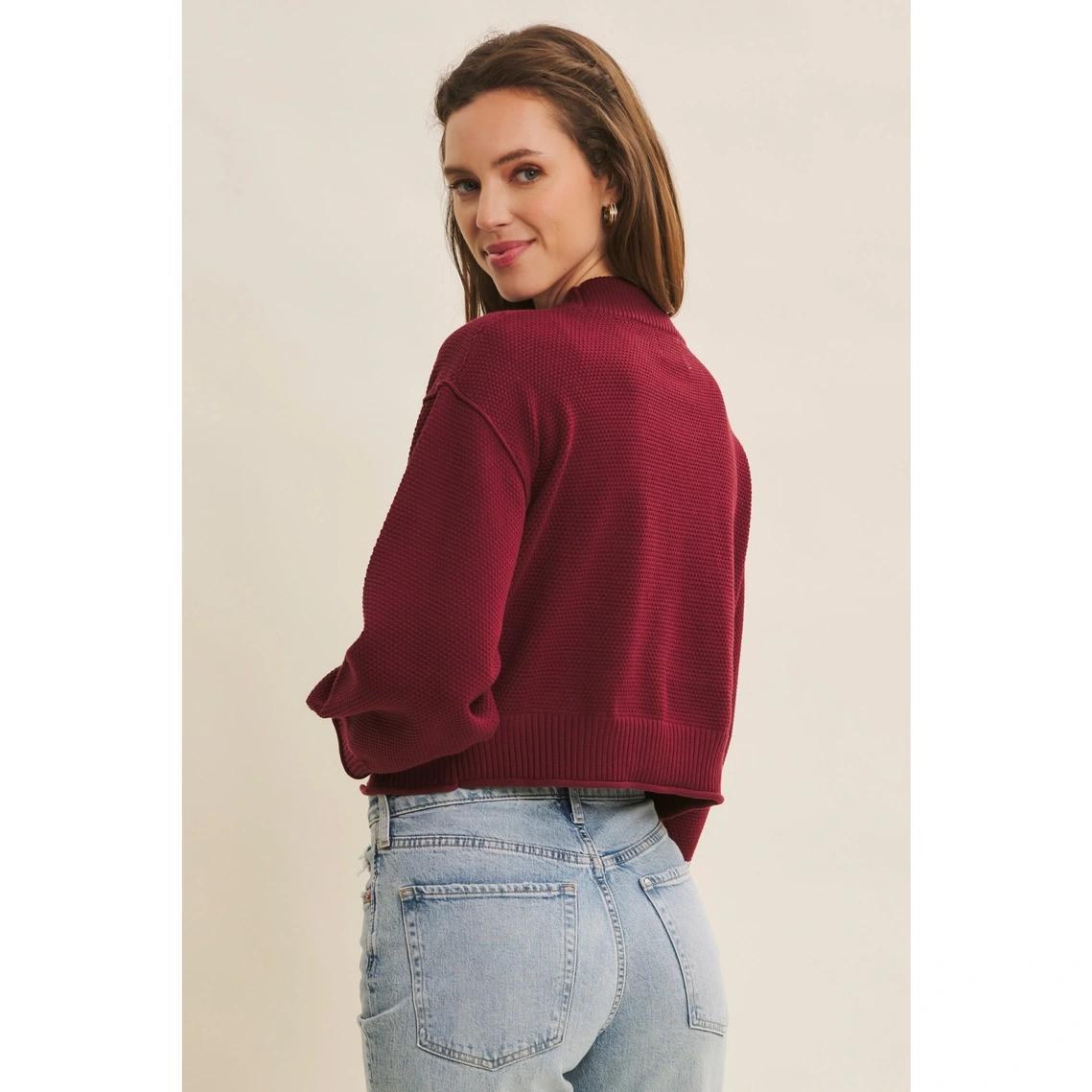 Rosewood Open Front Cardigan