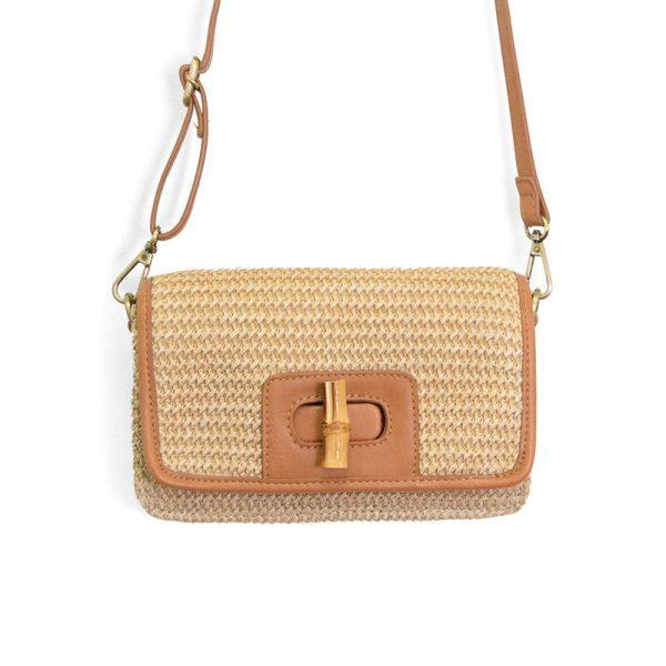 Natural Straw Bonnie Mini Crossbody